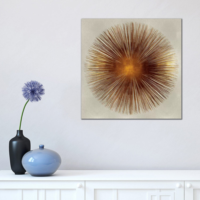 Print on Canvas, 45.72 cm H x 45.72 cm W, Black Floater Framed, Brown/Orange