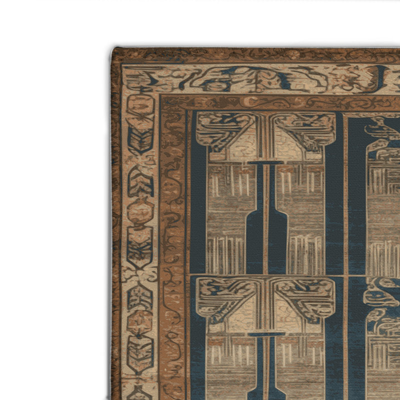 Tapis intérieur et extérieur ArtDeco, Rectangulaire 8 pi x 10 pi