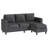 76.4'' Upholstered Sofa Chaise-1235360811