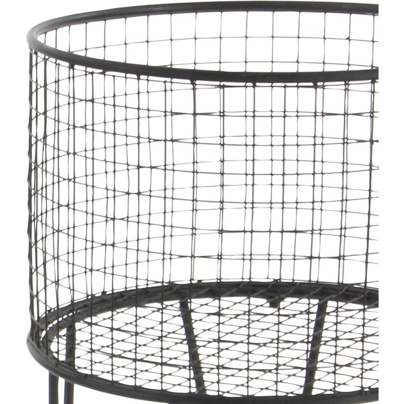 Metal Storage Cart Deep Set Rolling ...