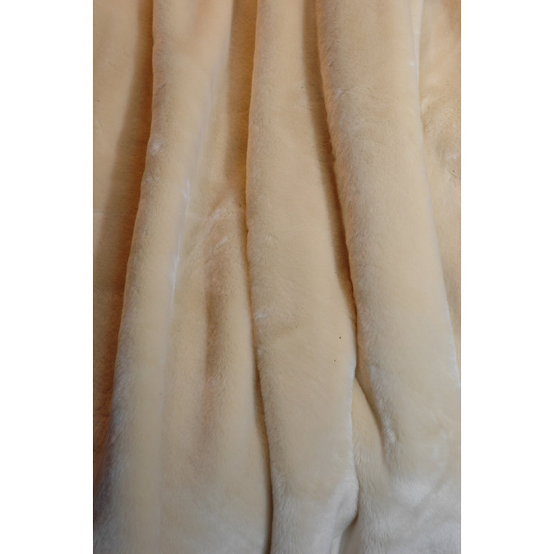  Jeté velouté, Beige