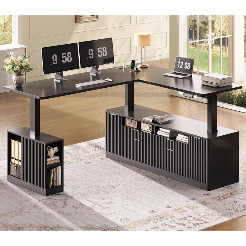 Bureau pour ordinateur 69 po, Noir