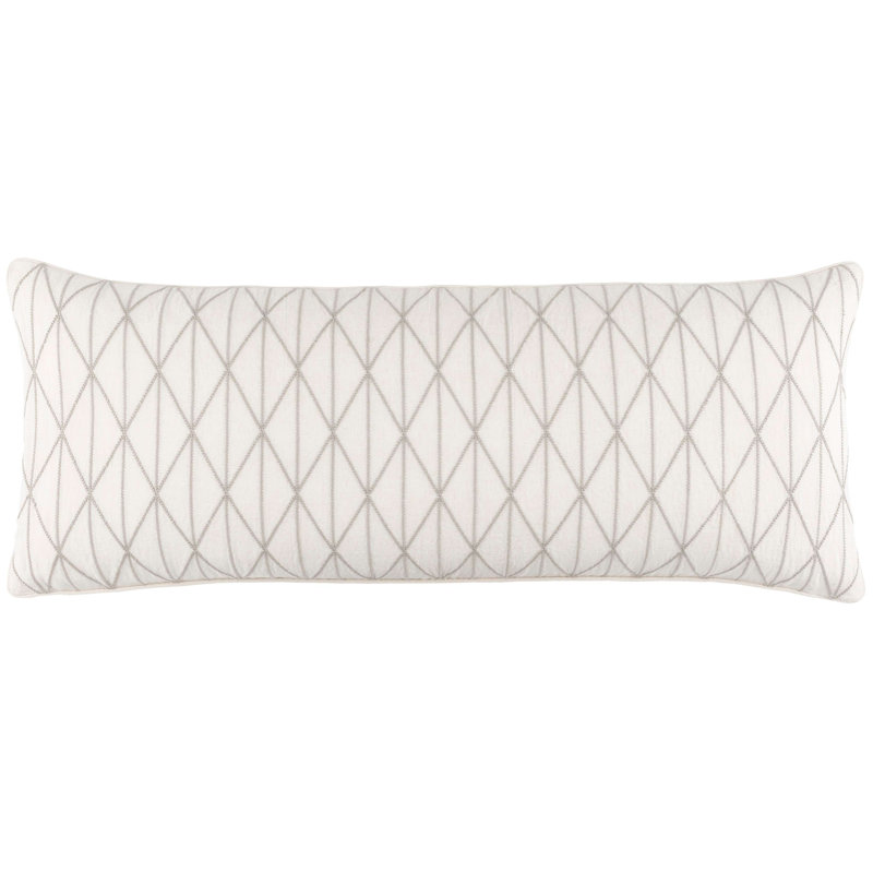 Adger Linen Rectangular Pillow Cover, Plaster