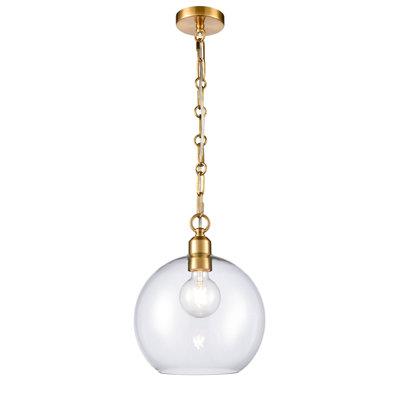 Alinah 1 - Light Brass Single Pendant