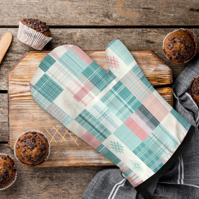 Sergé de coton clair tartan four