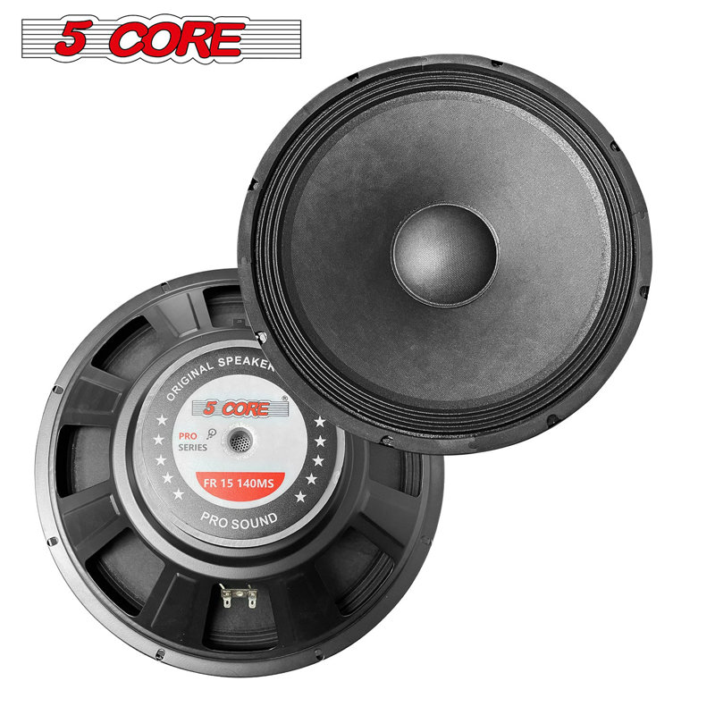 Haut-parleur de caisson de basses 5 pouces 15 "avec haut-parleur de basses et amplificateur de sonorisation 2 voies 2000W