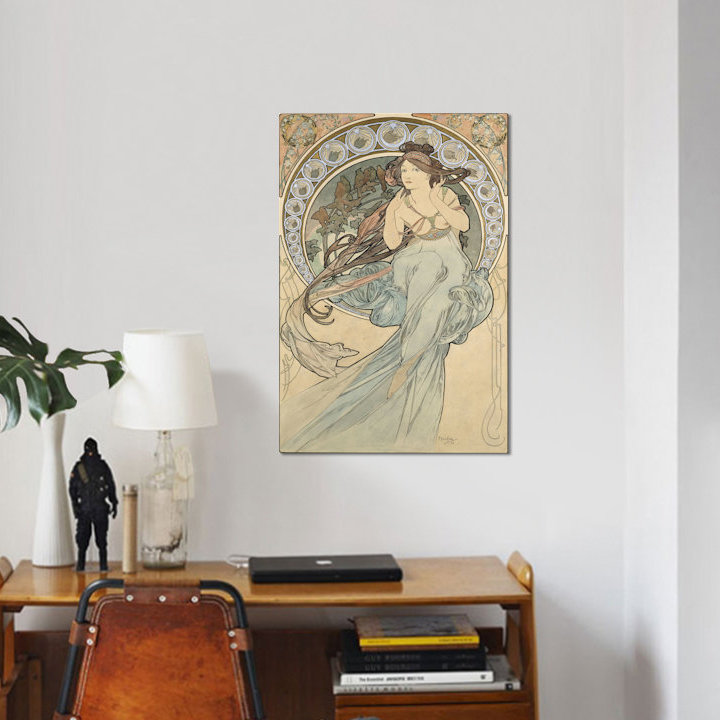 « la musique, 1898 », impression sur toile, H 18 po x l 12 po x P 1,5 po, Toile tendue, Pas de tapis