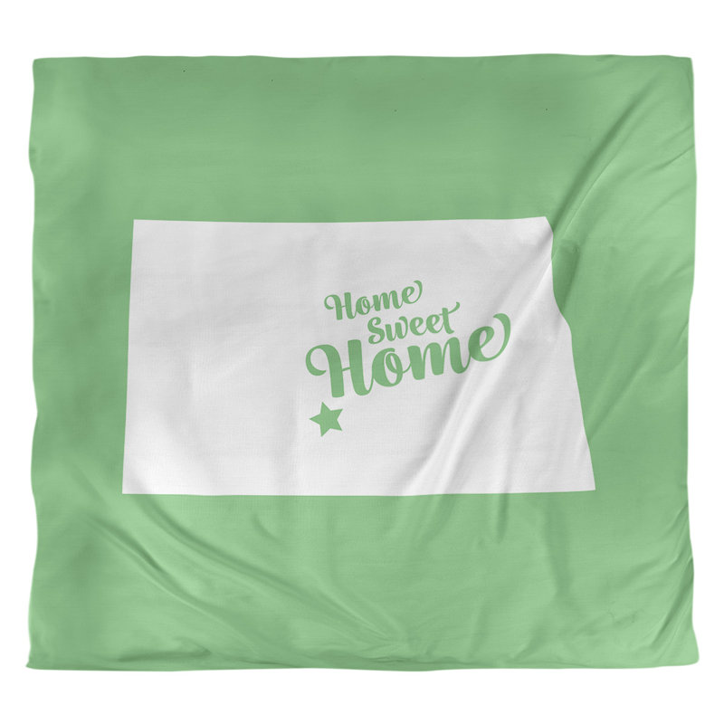 Housse de couette bismarck doux, Housse de couette pour grand lit, Vert, Polyester brossé