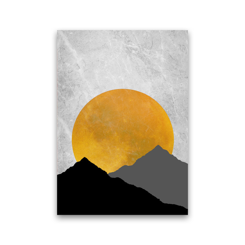 The Sunset Mountain - Print, No Framed, 29.7cm H x 21cm W x 0.1cm D