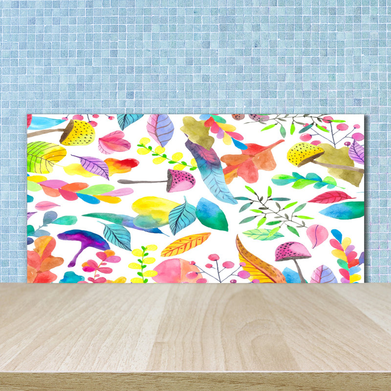 50cm W x 100cm L Glass Peel and Stick Panel