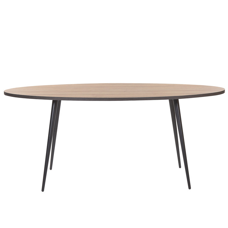 Doug Oval Metal Base Dining Table