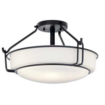 Horan Glass Semi Flush Mount