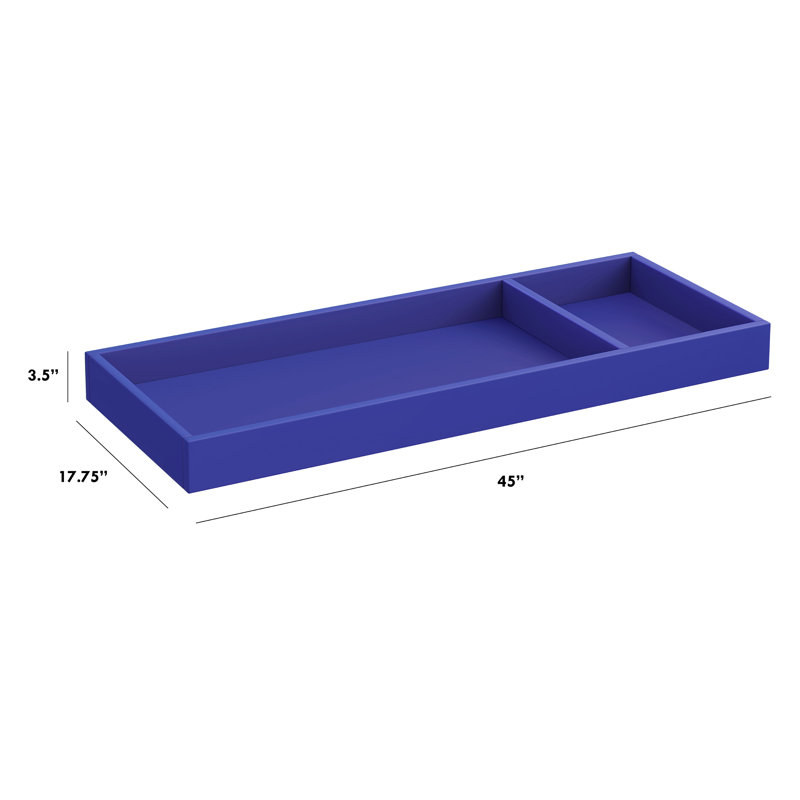 Grand plateau à langer amovible universel, Cobalt; cobalt