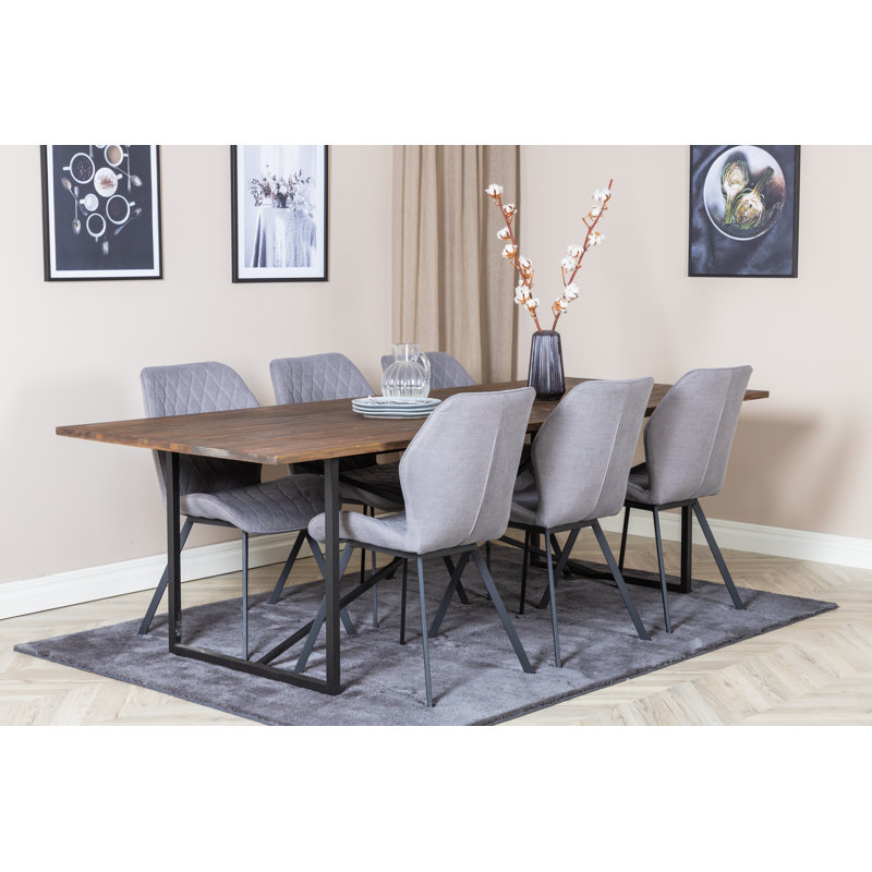 Cepero 6 - Person Dining Set, Grey