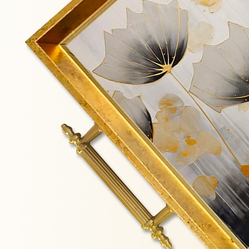 Élégant plateau en verre de 19,7 po x 11,4 po x 1,4 po | Fabrication 100% verre durable | Facile à nettoyer avec un chiffon humide | Idéal pour le service, la présentation décorative et l'organisation | Ajout élégant à la décoration intérieure