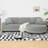 Corduroy Tufted Sleeper Sectional Sofa L-Shaped Convertible Sofa Bed with Modular Arc-Shaped Ottoman, Left/Right Chaise Configuration & High-Density Foam Cushions-974774187