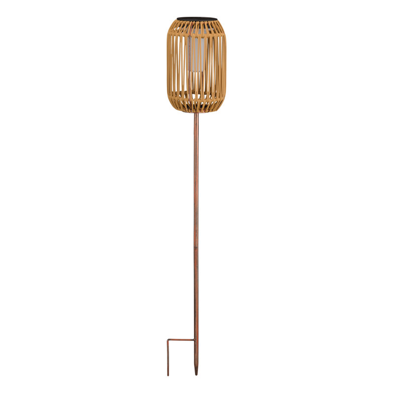 Wicker Solar Stake - Cylinder