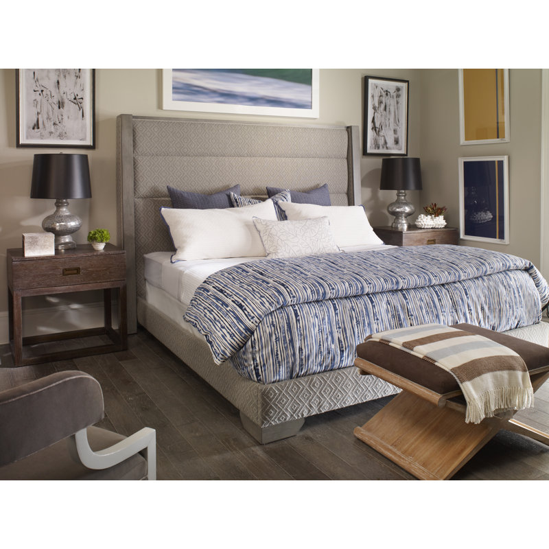 Century By Thom Filicia Upholstered Bed, Nomad Slate, Navajo