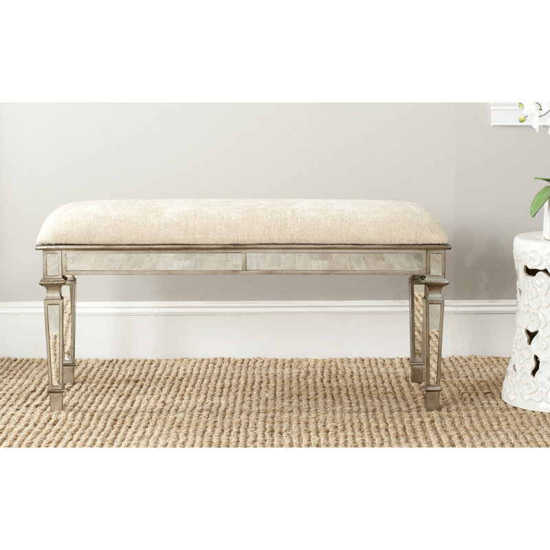 banc en bois Rosario, Beige