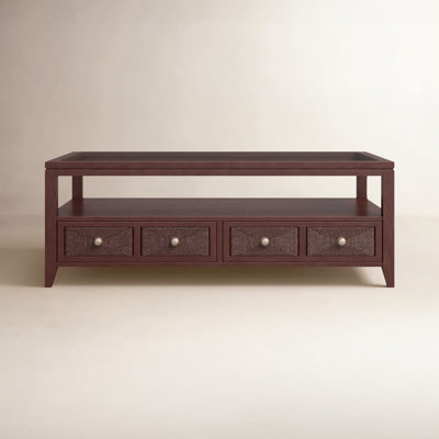 Misha 50" Glass Cocktail Table