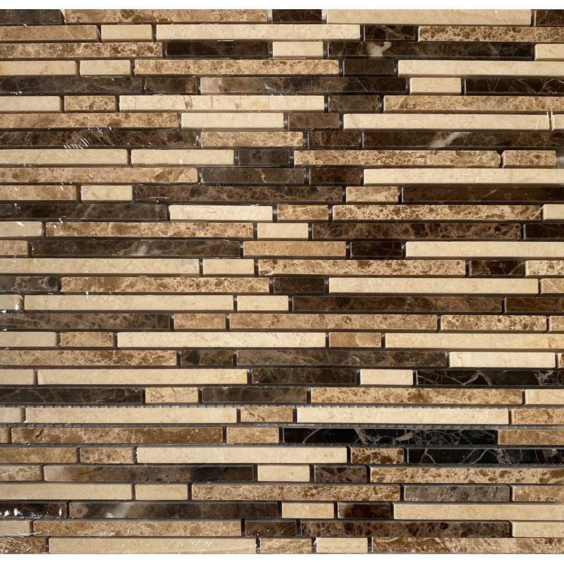 Carreau de mosaïque linéaire en marbre espagnol