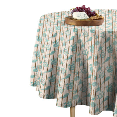 Snead Geometric Round Tablecloth