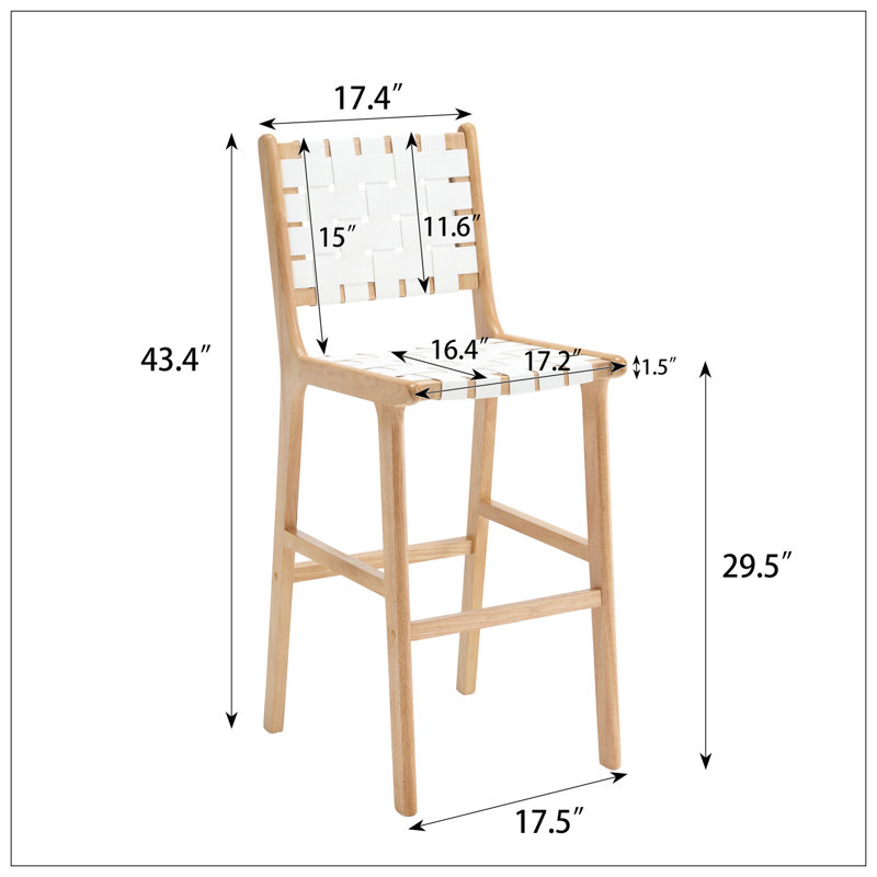 Chaise de bar en cuir Saddle