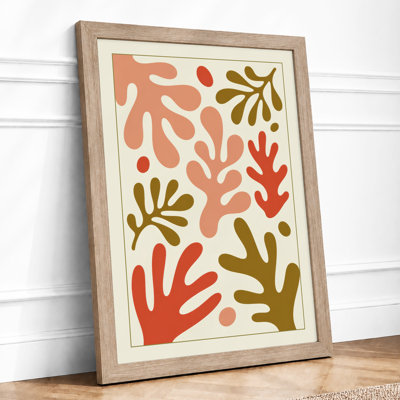 Scattered Palms Boho 1 Piece Single Picture Frame Wall Art
