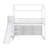 Annieruth Twin Size Wood House Loft Bed With Slide, Storage Shelves And Light-1836043928