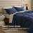 Bedsure 100% Washed Cotton Duvet Cover Queen Set - Minimalist Cotton Beding Set For All Season（set of 3）-106246591-125402758