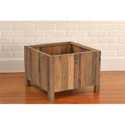Jaziah Natural Wood Planter