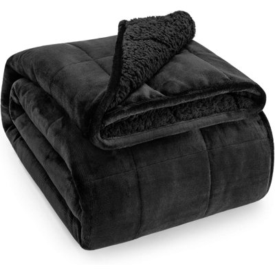 Sherpa Fleece Weighted Blanket for Adult, 60 x 80 inches