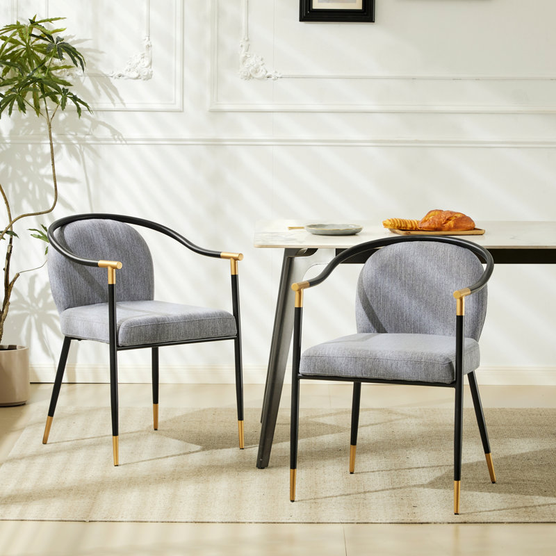 Deux chaises modernes pour l'intérieur, rembourrées pour la maison