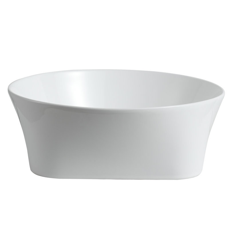 Pakroman 15.7'' Ceramic Circular Bathroom Sink