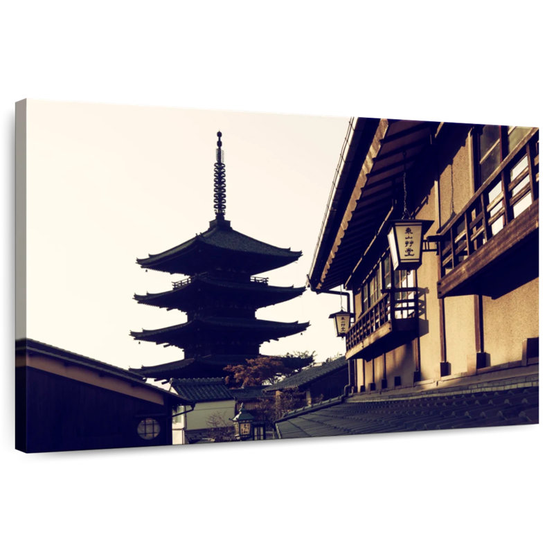 Adella Kofukuji Temple Silhouette, 8" H x 12" W