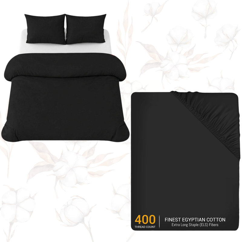 Microfiber No Pattern Duvet Cover Set, Single