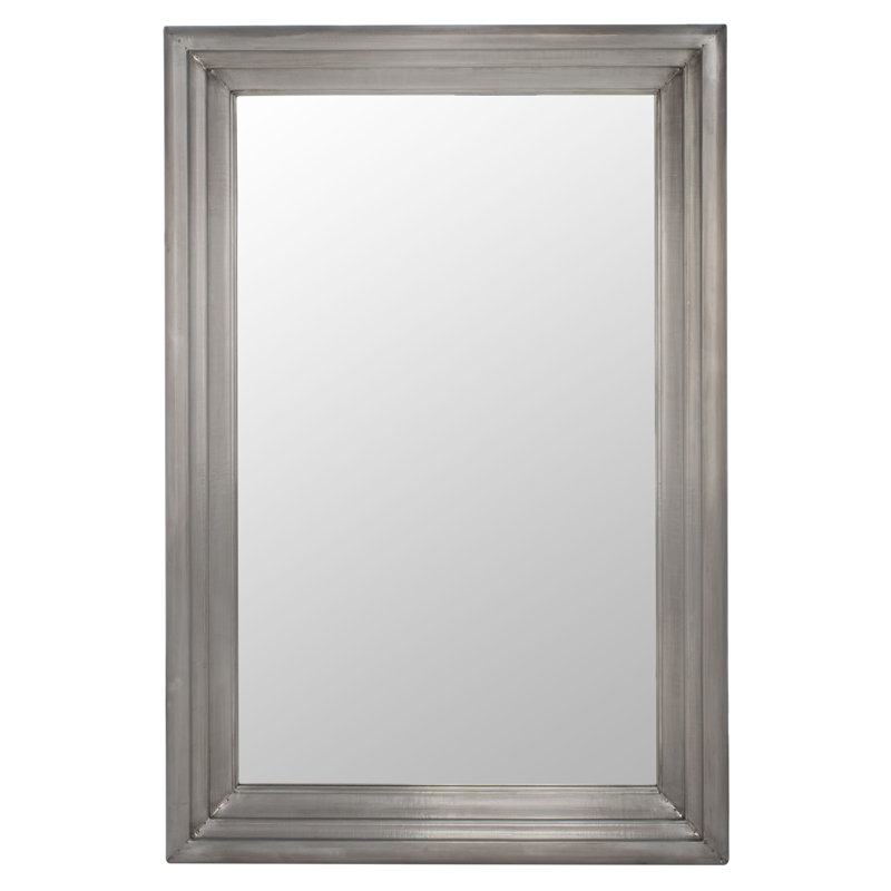 Antke Engineered Wood Mirror, 54" x 36", Silver