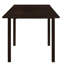 Table cappuccino en bois avec fonction pliable pour espaces compacts