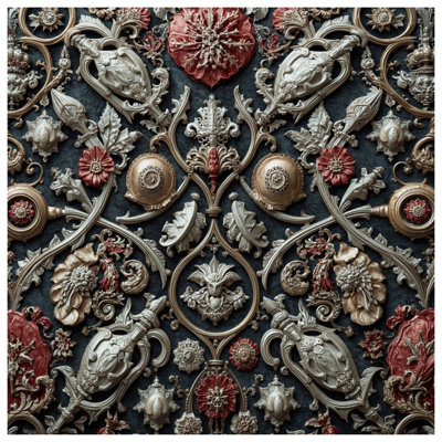 Ornate Baroque Embellishments Comforter