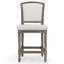 Tabouret de bar à hauteur de comptoir gris vieilli 26 po Charleston