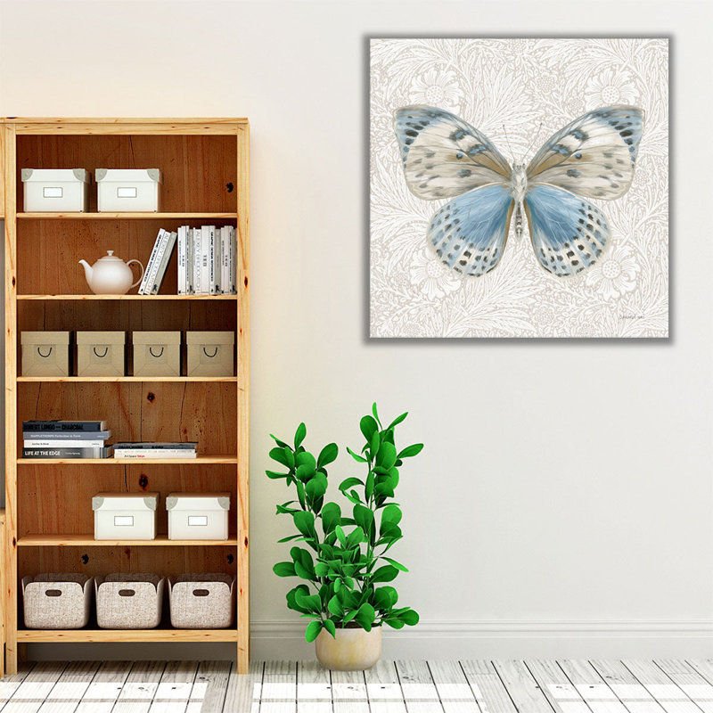 Beetles and Butterflies IV - reproduction d'art sur toile, H 12 po x l 12 po