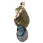Statue fleurie grenouille amusante