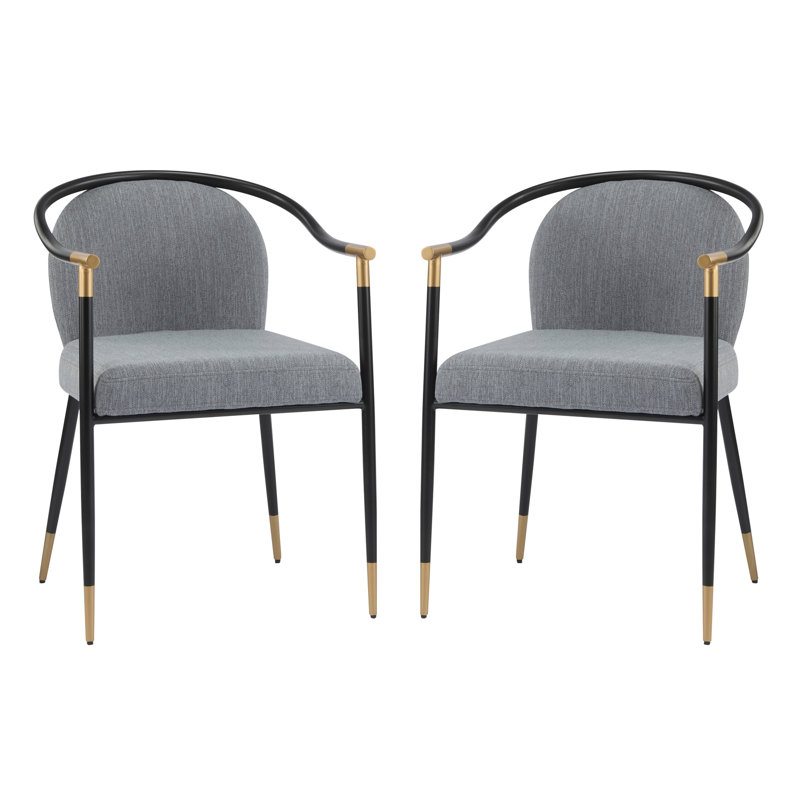 Chaise rembourrée Modern, Gris