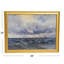 Nautical Wall Art with Gold Wood Frame and Glass Cover