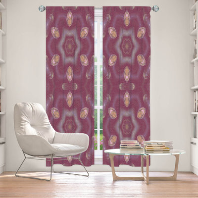 Paire de rideaux obscurcissant en polyester Amryn