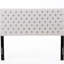 Grande tête de lit tapissier grise, mobilier de chambre à coucher contemporain, style élégant, taille à assembler requise, revêtement, aspect, nécessaire-896421400