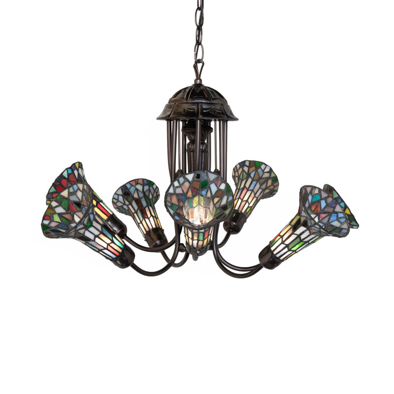 Lustre linéaire spoutnik moderne à 7 lumières Gee