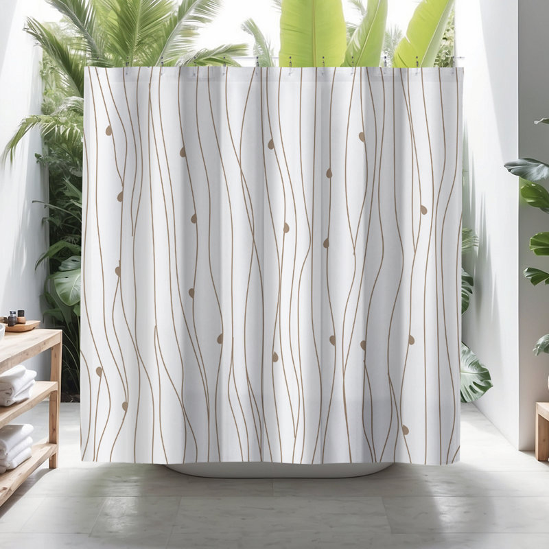 Coco Shower Curtain, Beige