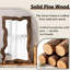 Miroir sur pied pleine longueur 70,87 "en bois massif rétro-1418494407