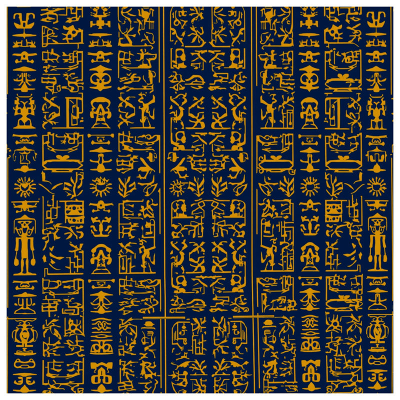 Egyptian Hieroglyphics Pattern Blankets, 50in W x 60in H